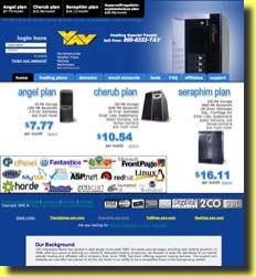 Thumbnail image of YAV.com (web hosting and design)